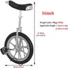 JINCAN 16-inch unicycle, outdoor balance bike, wheeled unicycle with anti-skid tires and adjustable release saddle is safe and comfortable view 4