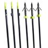ZSHJGJR Archery Bowfishing Arrows Fiberglass Fishing Hunting Arrows with Broadheads Safety Slides for Compound Bow Recurve Bow Fishing Hunting 3/6/12pcs (Black 2#, 12 Pieces) view 4