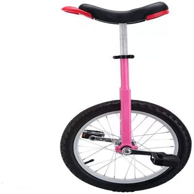 JINCAN Pink unicycle 16-inch/18-inch/20-inch balance bicycle wheel with independent bracket-easy to assemble, safe, comfortable, tire-wheel riding, outdoor sports, fitness exercise, healthy and safe
