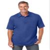 KingSize Men's Big & Tall Shrink-Less Lightweight Polo - 8XL, Heather Navy view 1
