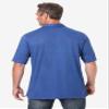 KingSize Men's Big & Tall Shrink-Less Lightweight Polo - 8XL, Heather Navy view 2