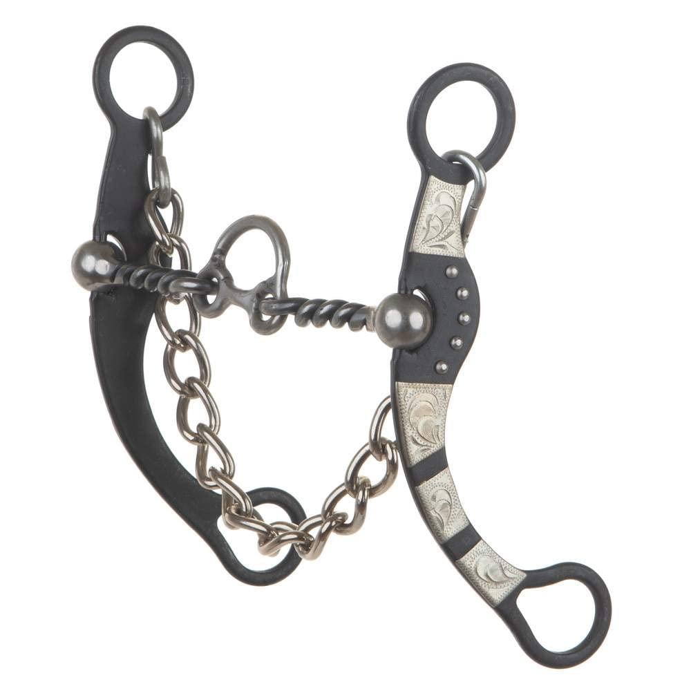 Aime Imports Twisted Wire Cricket Port Bit with German Silver Bars N/A 71/2
