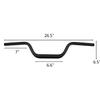 SENQI Road Bicycle MTB Handlebar Comfortable Fixed Gear Handlebar M Aluminum Alloy Riser Bar (25.4mm x 580mm, 31.8MM x 610mm,31.8MM x 650mm) (650MM) view 2