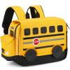 Kids Backpack for Boys Girls Preschool Bookbags 3D Cartoon Daycare Toddler Bags Medium Yellow view 1