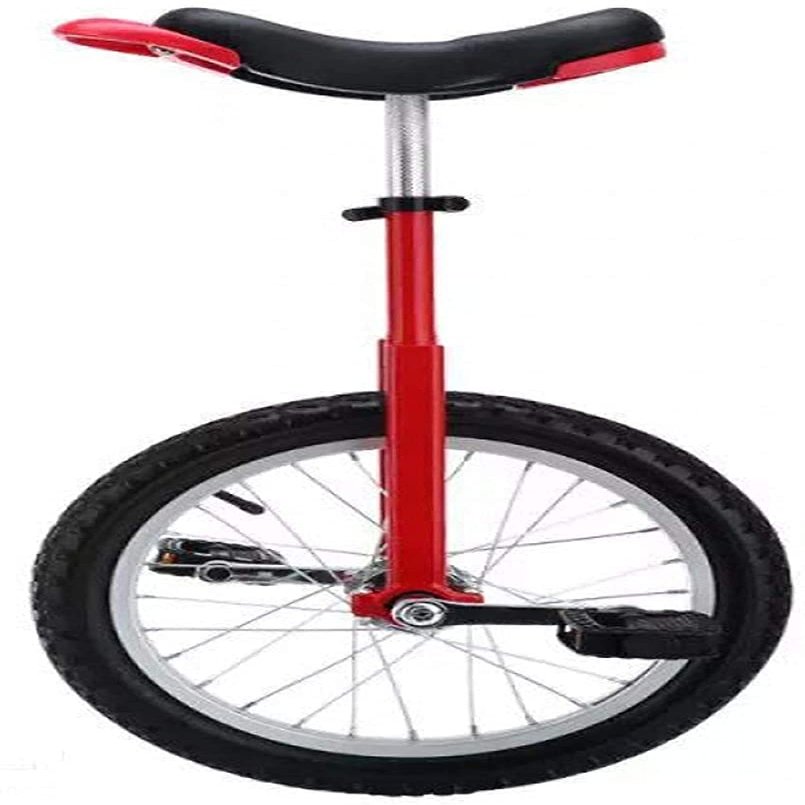 JINCAN Unicycle 16-inch/18-inch, 20-inch wheel adult female balance bike, anti-skid tires and wheeled unicycle with adjustable release saddle-easy to assemble, safe and comfortable (Size : 16inch)