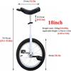JINCAN Unicycle 16-inch/18-inch, 20-inch wheel adult female balance bike, anti-skid tires and wheeled unicycle with adjustable release saddle-easy to assemble, safe and comfortable (Size : 16inch) view 4