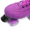Women's Roller Skates Outdoor Suede Quad Skates Purple Size 37 view 3