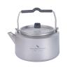 Boundless Voyage Titanium Camping Kettle 1L Ultralight Tea & Coffee Pot for Backpacking, Hiking & Outdoor Travel with Folding Handle & Built-in Filter, Durable Open Fire Water Boiler Ti3098D view 1