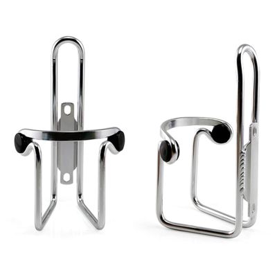 Bicycle Accessories Aluminum Alloy Outdoor Mountain Bike Bicycle Cycling Drink Water Bottle Rack Holder for Mountain Folding Bike Cage Holder Mount Bike Parts (Color : Silver)