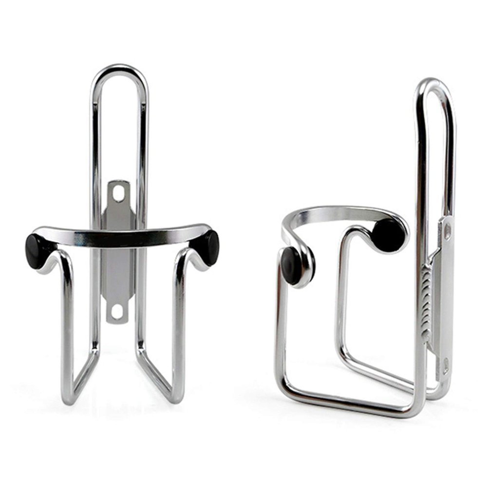Bicycle Accessories Aluminum Alloy Outdoor Mountain Bike Bicycle Cycling Drink Water Bottle Rack Holder for Mountain Folding Bike Cage Holder Mount Bike Parts (Color : Silver)