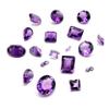 AAA Amethyst Cut Stone | Loose Faceted Cut Stone | Pack of 6pcs | Marquise, Princess Cut, Baguette, Trillion, Oval, Round, Pear Cut Stone - 3mm Round view 2