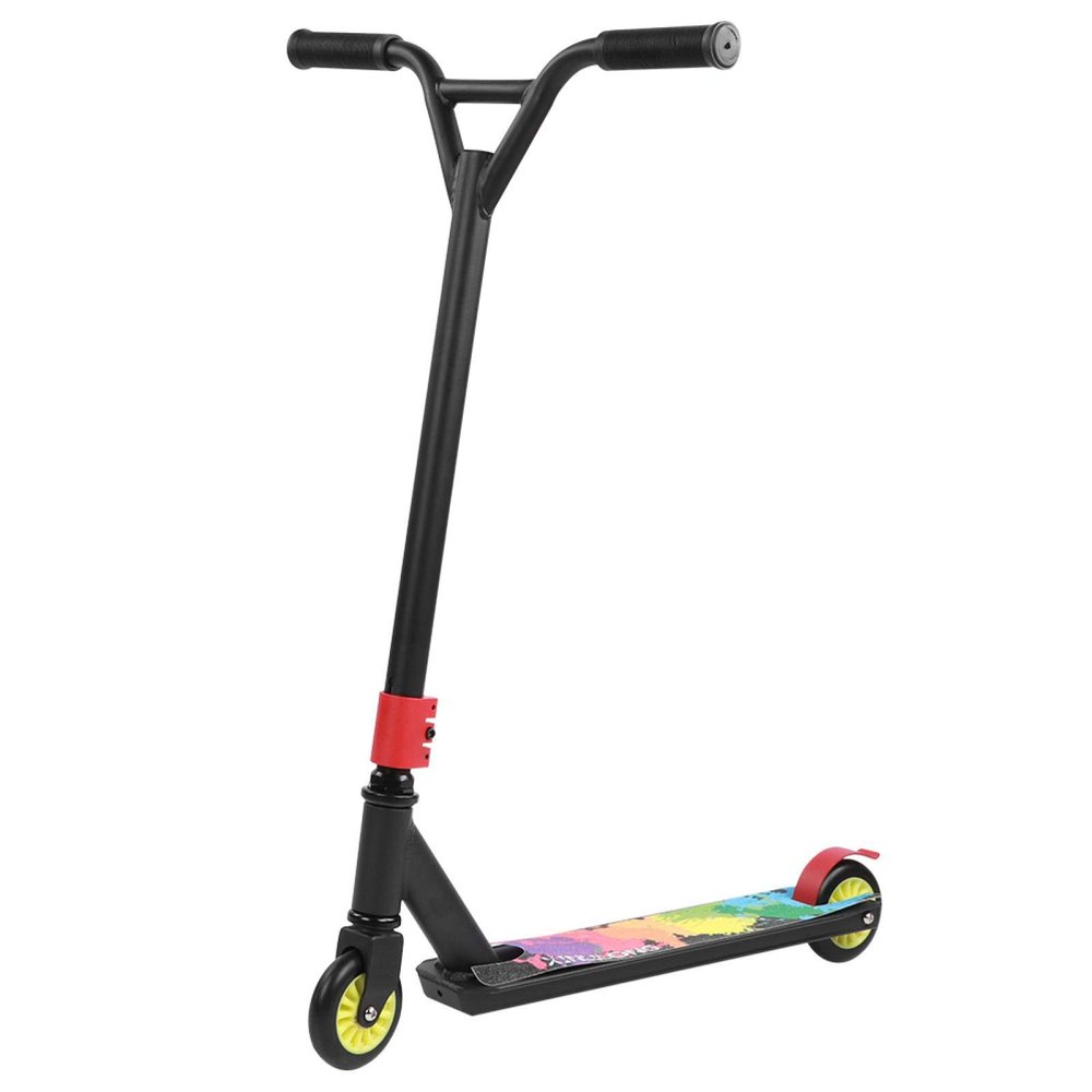 EVTSCAN Professional Adult Stunt Scooter 2 Elastic PU Wheels Portable Transport Ride for Outdoors