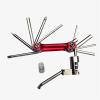 Bicycle Accessories Bicycle Bike Tools Repairing Set Bike Repair Tool Kit Wrench Screwdriver Chain Carbon Steel Bicycle Multifunction Tool Bike Parts (Color : 15in1 Black) view 1