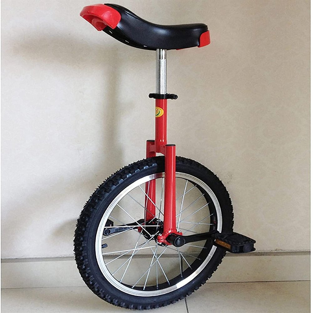 JINCAN 16/18/20 inch unicycle with anti-skid pedals, outdoor unicycle for beginners, safe and comfortable fitness balance exercise training, wheeled unicycle with anti-skid tires and adjustable releas