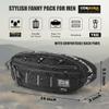 Rough Enough Tactical Fanny Pack for Men with MOLLE Webbing,500D CORDURA YKK Zippers,Waist Pack and Crossbody Bag for Hiking, Travel, EDC view 3