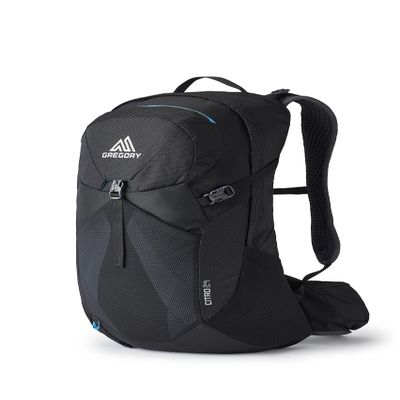 Gregory Citro 24L H2O Unisex Day Hiking/Backpacking Hydration Backpack with Included Reservoir, Breathable Backpanel and Shoulder Harness, One Size Fits All, Ozone Black