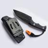 PUWANGDA Camping Hunting Knife, With whistle, Fixed Blade Knife, 5CR13 Stainless-Steel knife, Molded Non-Slip G10 Handle, Molded Safety K Sheath view 2