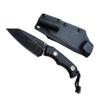 PUWANGDA Camping Hunting Knife, With whistle, Fixed Blade Knife, 5CR13 Stainless-Steel knife, Molded Non-Slip G10 Handle, Molded Safety K Sheath view 3