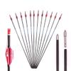 Spine 700 Arrow 23 Inch Arrow Target Practice Arrow Hunting Arrow Carbon Arrows Compound Bow Recurve Bow Adult Youth Archery Indoor Outdoor Shooting Bullet Tip 12pc view 2