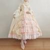 SHOPESSA Women's Victorian Gown French Lolita Dress Princess Costume Renaissance Dress Flare Sleeve Court Cosplay Beige view 2
