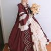 SHOPESSA Women's Victorian Gown French Lolita Dress Princess Costume Renaissance Dress Flare Sleeve Court Cosplay Red view 3