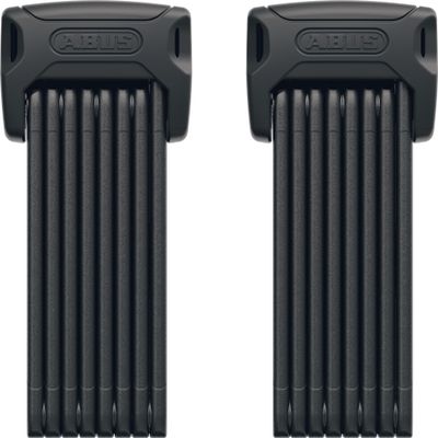 ABUS Bordo 6000K Folding Lock with SH Lock Holder - Set of 2 - Bike Locks with XPlus Cylinder for high Tamper Protection - ABUS Security Level 10 - Length 120 cm