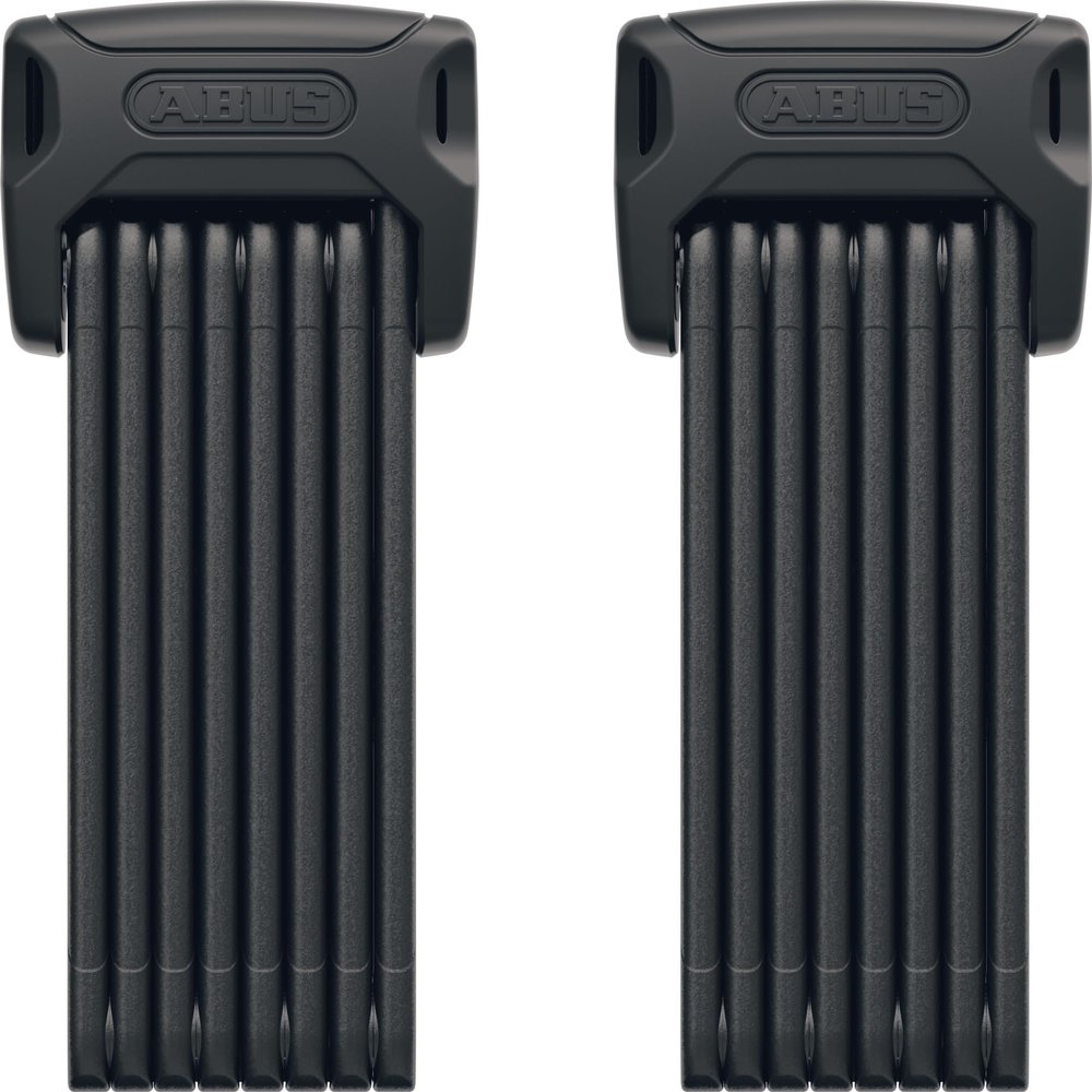 ABUS Bordo 6000K Folding Lock with SH Lock Holder - Set of 2 - Bike Locks with XPlus Cylinder for high Tamper Protection - ABUS Security Level 10 - Length 120 cm
