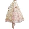 SHOPESSA Women's Victorian Gown French Lolita Dress Princess Costume Renaissance Dress Flare Sleeve Court Cosplay Beige view 1