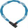 ABUS Catena 6806K Chain Lock - Lightweight Hardened Steel Bicycle Lock with Fashionable Textile Tube - Square Chain with ABUS Security Level 6-85 cm - Blue view 1