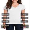 Custom Shirt V-Neck Women Personalized Add Your Image Text T-Shirt Design Photo Front/Back Print Royal XL view 2