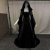 SHOPESSA Women's Gothic Dress with Hood Medieval Costume Corset Renaissance Dress Cosplay Vintage Victorian Ball Gowns view 2