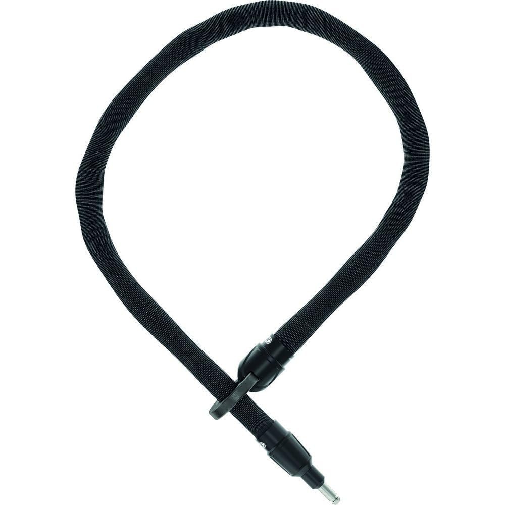ABUS IvyTex Frame Lock Insert Chain 6KS Adaptor Chain + Lock Bag ST5950 - Bicycle Lock with Dirt and Moisture Resistant Cover - 6 mm Thick Chain - Black