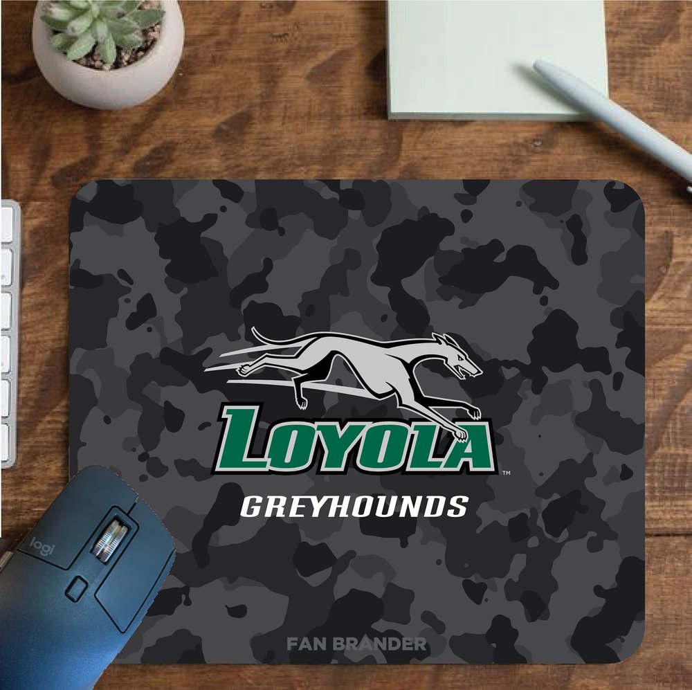 Fan Brander NCAA Mousepad for Home, Office, and Gaming with Urban Camo Design (Loyola Univ of Maryland Hounds Mouspad)
