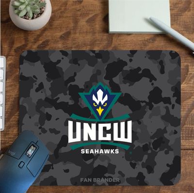 Fan Brander NCAA Mousepad for Home, Office, and Gaming with Urban Camo Design (UNC Wilmington Seahawks Mouspad)