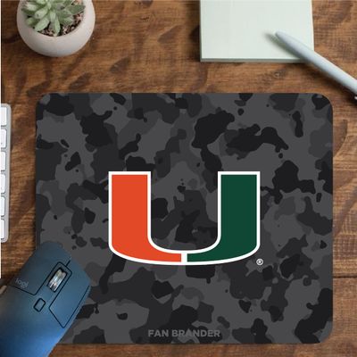 Fan Brander NCAA Mousepad for Home, Office, and Gaming with Urban Camo Design (Miami Hurricanes Mouspad)