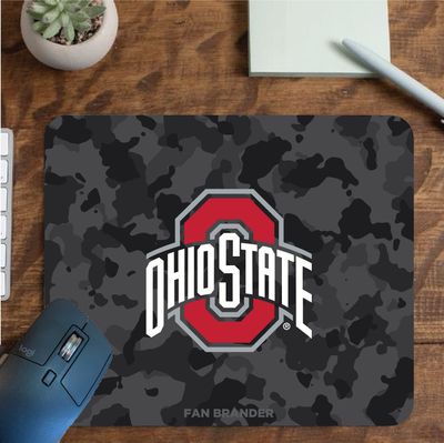 Fan Brander NCAA Mousepad for Home, Office, and Gaming with Urban Camo Design (Ohio State Buckeyes Mouspad)