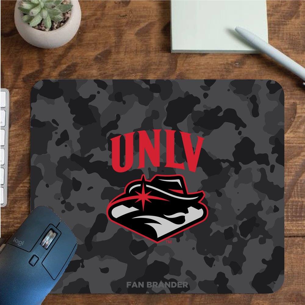 Fan Brander NCAA Mousepad for Home, Office, and Gaming with Urban Camo Design (UNLV Rebels Mouspad)