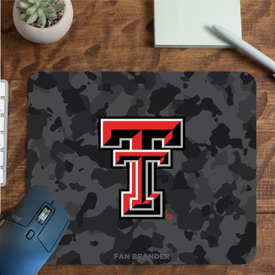 Fan Brander NCAA Mousepad for Home, Office, and Gaming with Urban Camo Design (Texas Tech Red Raiders Mouspad)