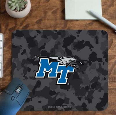 Fan Brander NCAA Mousepad for Home, Office, and Gaming with Urban Camo Design (Middle Tennessee State Blue Raiders Mouspad)