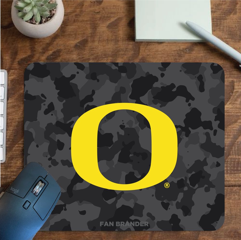 Fan Brander NCAA Mousepad for Home, Office, and Gaming with Urban Camo Design (Oregon Ducks Mouspad)
