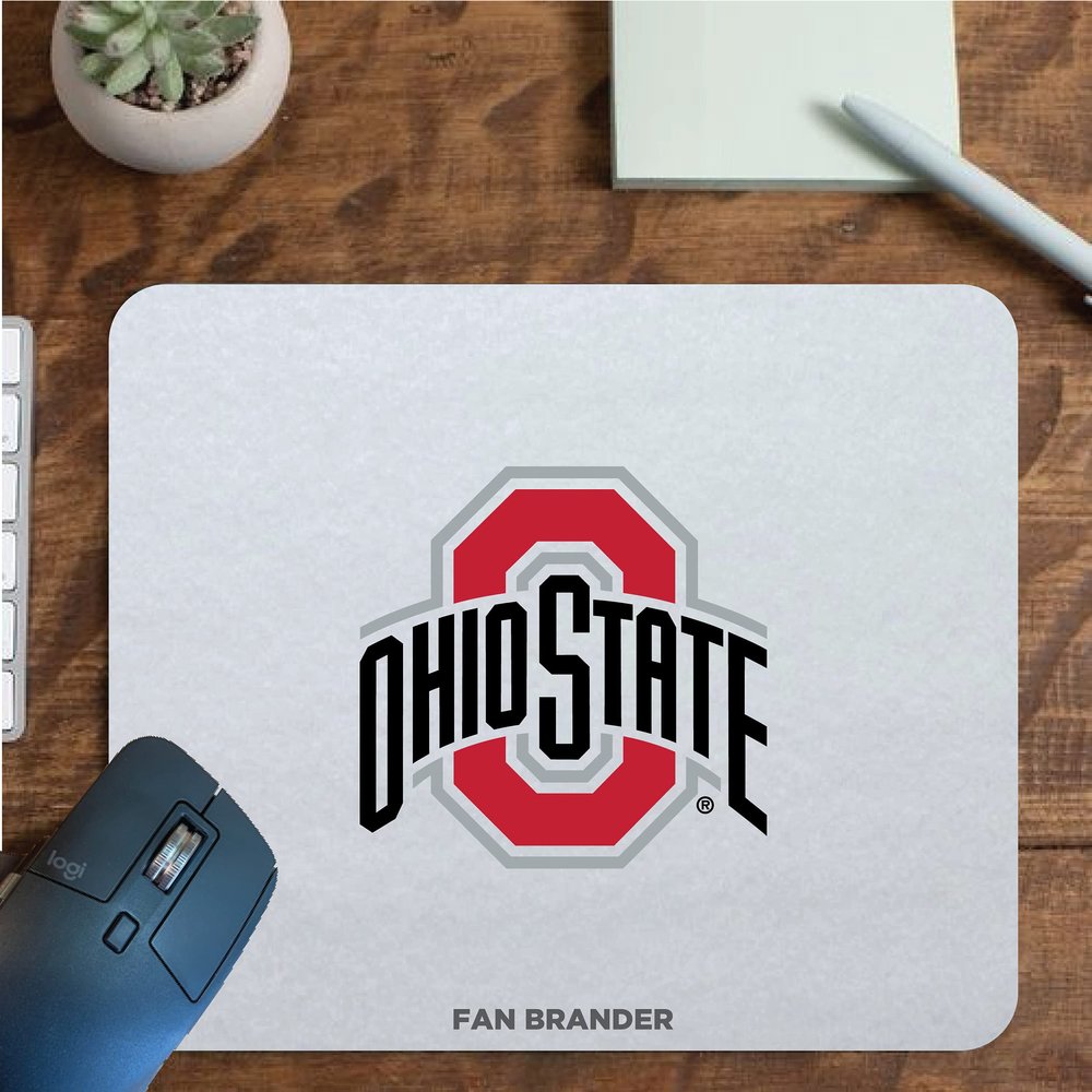 Fan Brander NCAA Mousepad for Home, Office, and Gaming (Ohio State Buckeyes Mouspad)