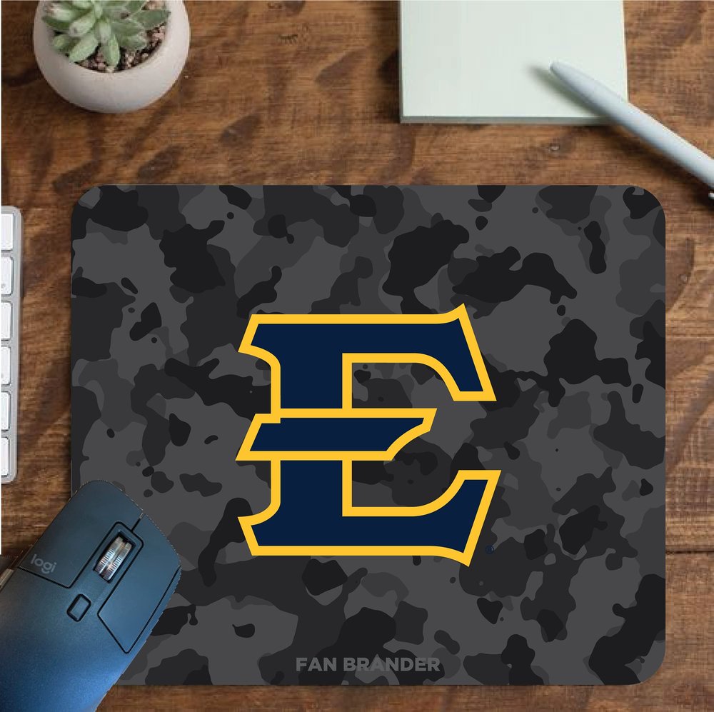 Fan Brander NCAA Mousepad for Home, Office, and Gaming with Urban Camo Design (Eastern Tennessee State Buccaneers Mouspad)