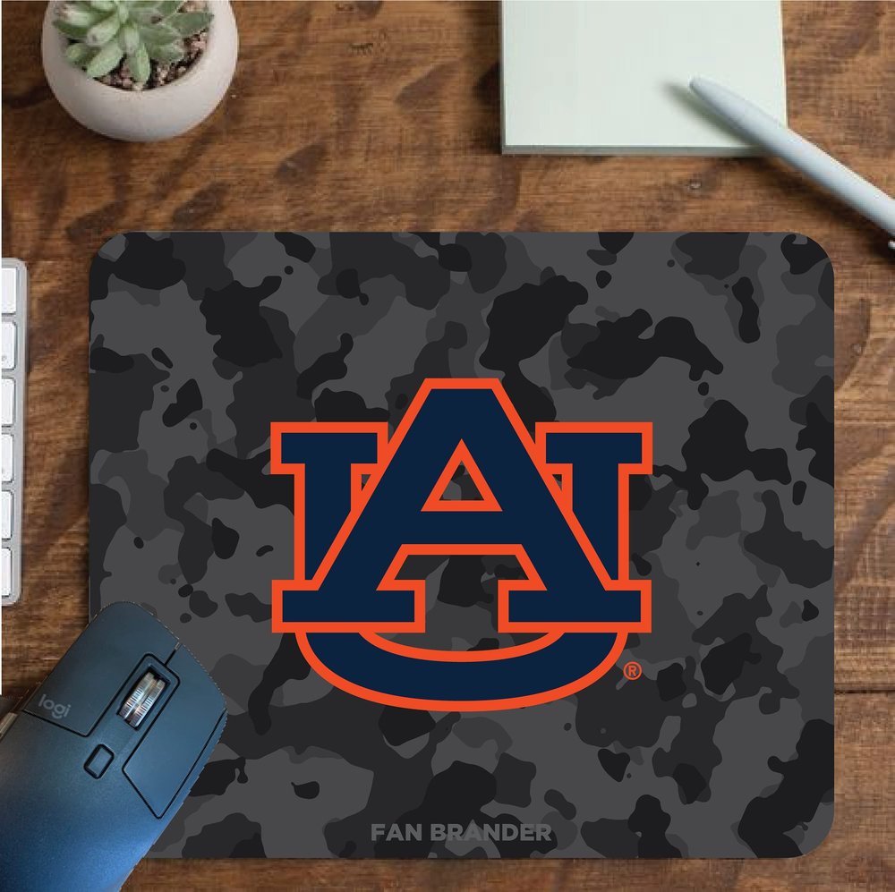 Fan Brander NCAA Mousepad for Home, Office, and Gaming with Urban Camo Design (Auburn Tigers Mouspad)
