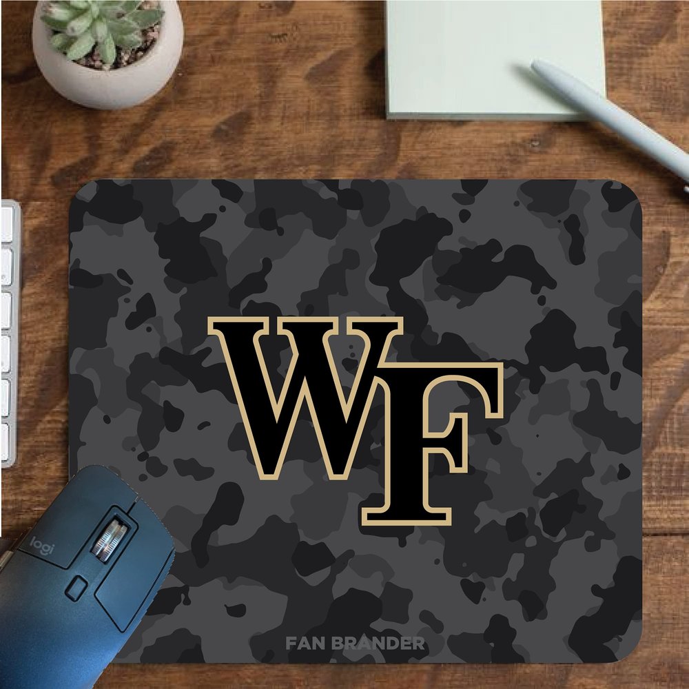 Fan Brander NCAA Mousepad for Home, Office, and Gaming with Urban Camo Design (Wake Forest Demon Deacons Mouspad)