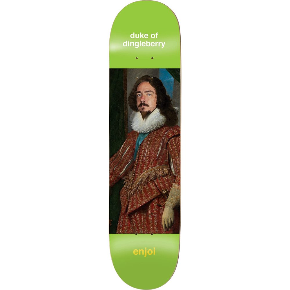 Enjoi Berry Renaissance Deck-8.0 Lime R7 - Assembled AS Complete Skateboard