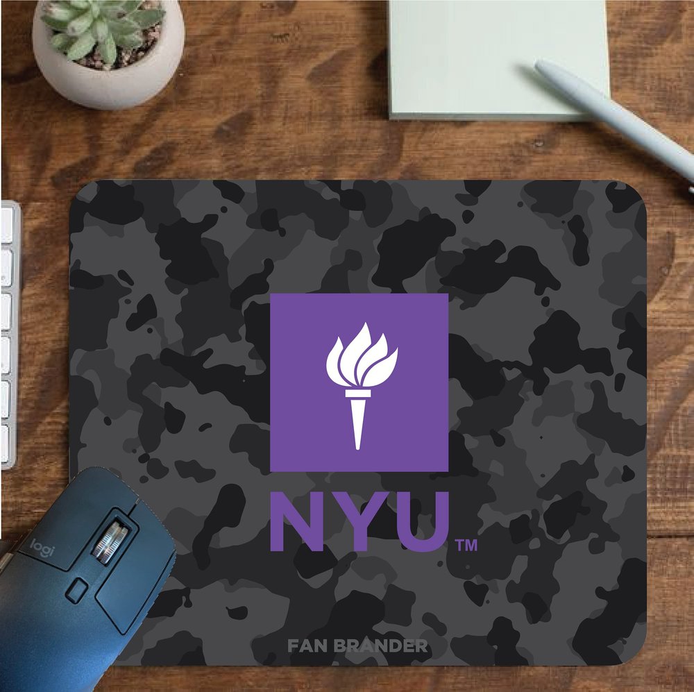 Fan Brander NCAA Mousepad for Home, Office, and Gaming with Urban Camo Design (NYU Mouspad)