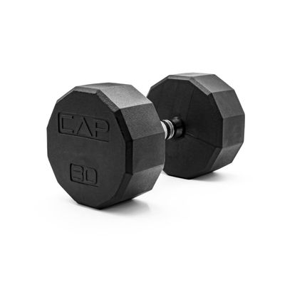 CAP Barbell 12-Sided Coated Dumbbell, 30 LB