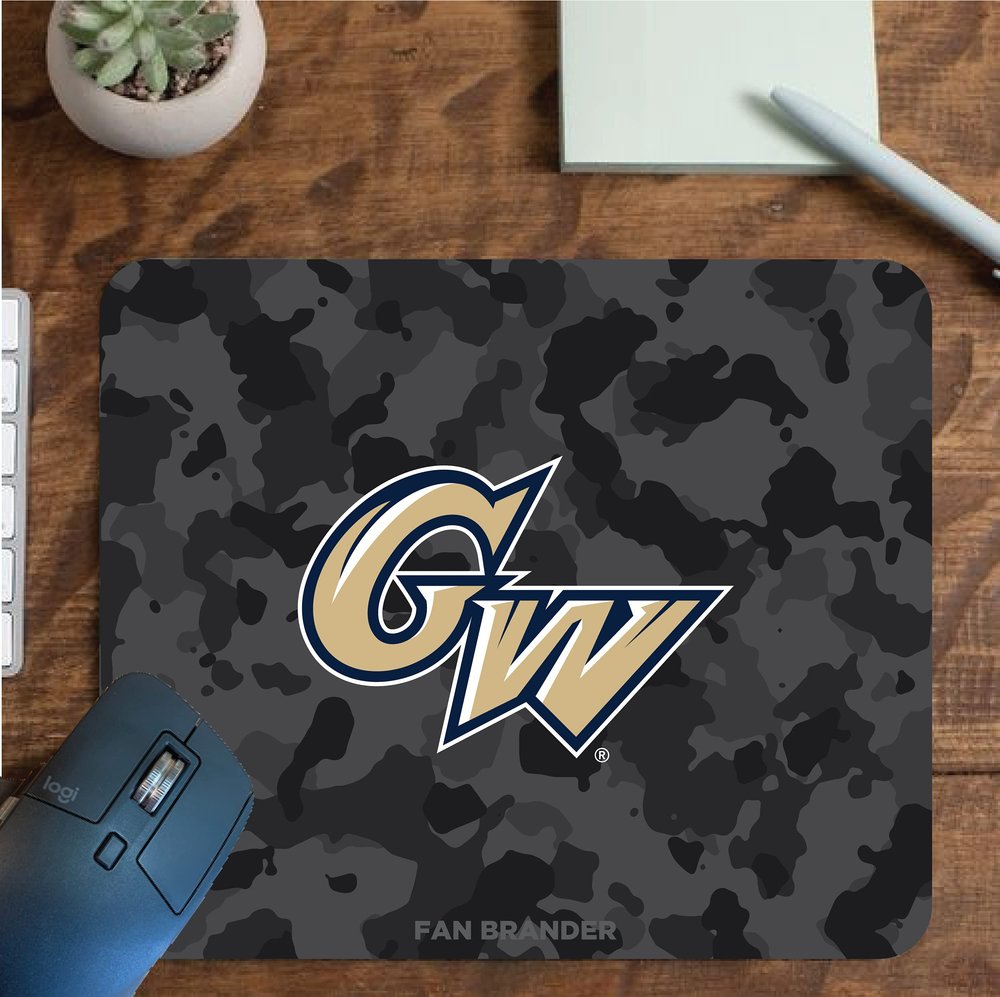 Fan Brander NCAA Mousepad for Home, Office, and Gaming with Urban Camo Design (George Washington Colonials Mouspad)
