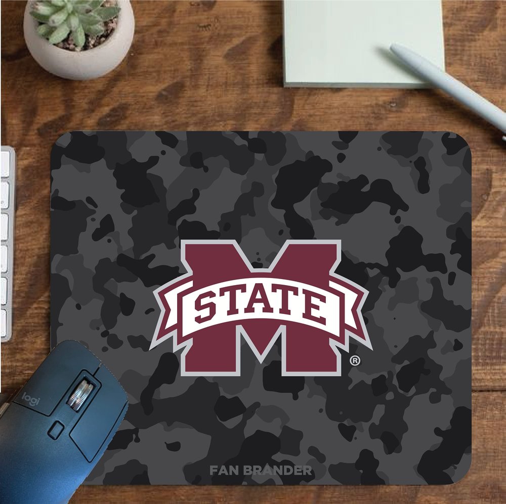 Fan Brander NCAA Mousepad for Home, Office, and Gaming with Urban Camo Design (Mississippi State Bulldogs Mouspad)