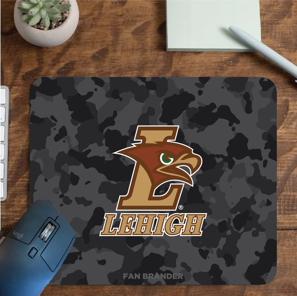 Fan Brander NCAA Mousepad for Home, Office, and Gaming with Urban Camo Design (Lehigh Mountain Hawks Mouspad)